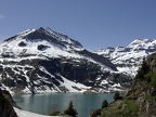 Le lac d'Emosson et la Pointe de Finive